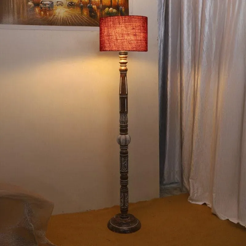 Colton Dona Floor Lamp - Ruby Red media 1