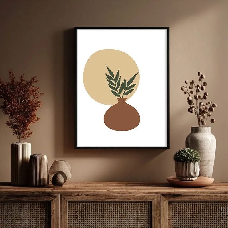 Sage Pot Canvas Wall Painting With Black Frame media 6