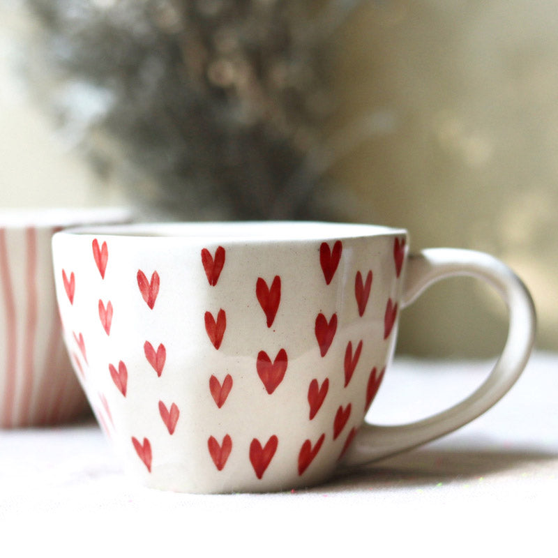 Hearty Ceramic Tea Cup (200 mL Each) - Set of Two