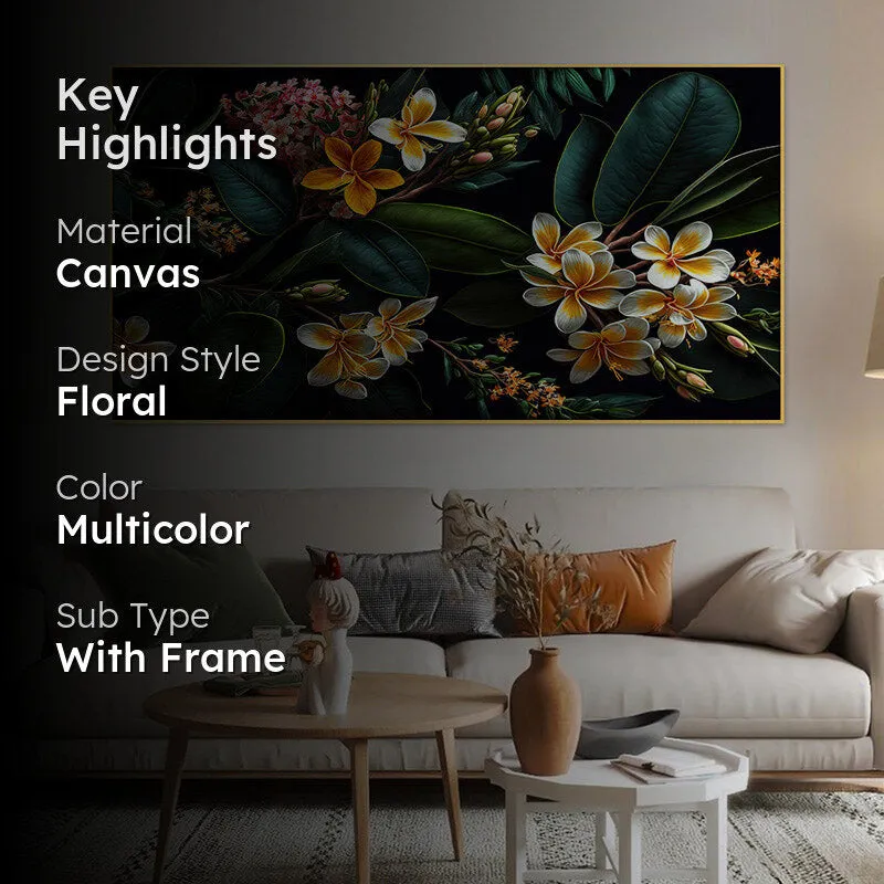 Alsonia Jungle Floral Canvas Wall Painting media 2