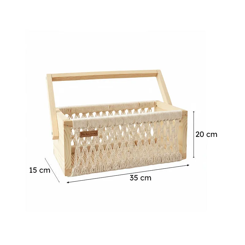 Millie Handcrafted (Metal,Cotton) Storage Basket media 5