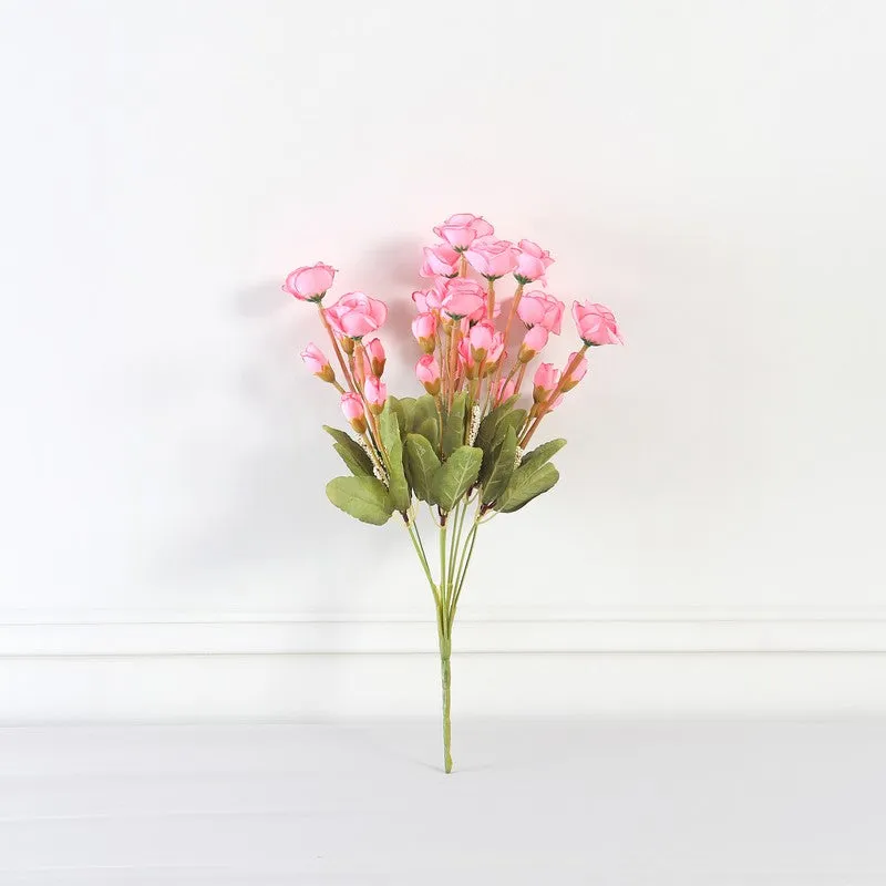 Mini Rose Artificial Flowers - Pink media 3