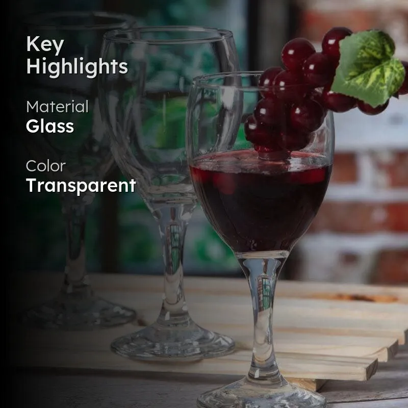 Tulitip Red Wine Glasses (300 ML) - Set Of Six media 2