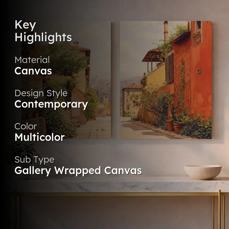 Timeless Floral Lane Canvas Wall Art - Set of Two media 2