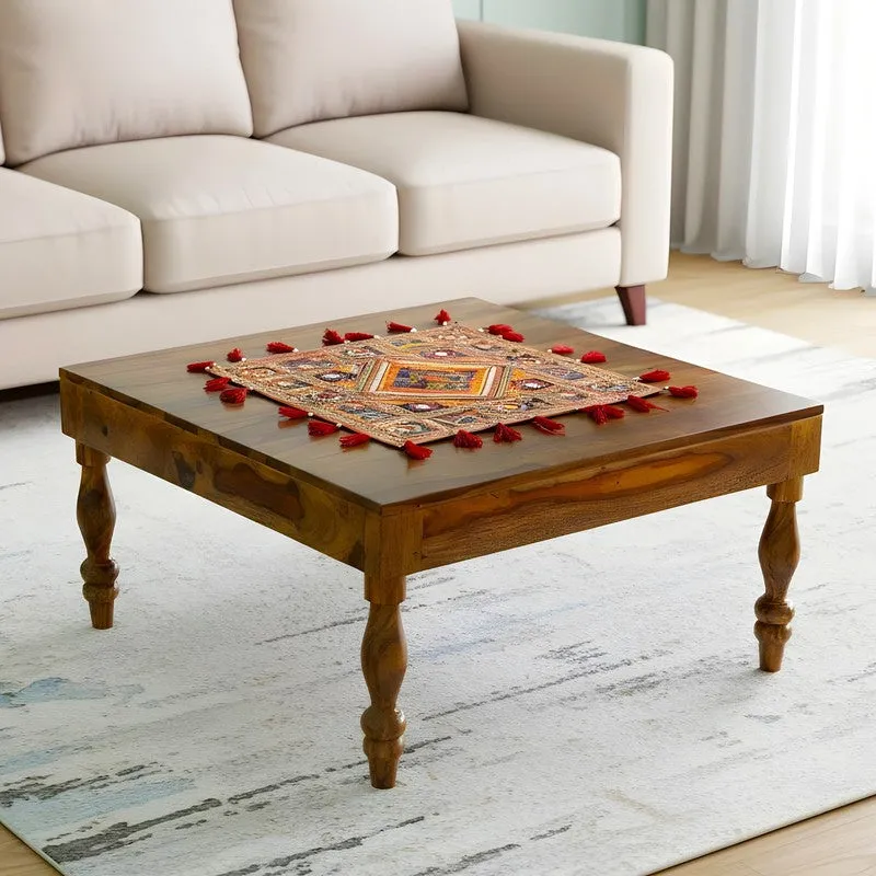 Oervon Sheesham Wooden Center Table - Brown media 1