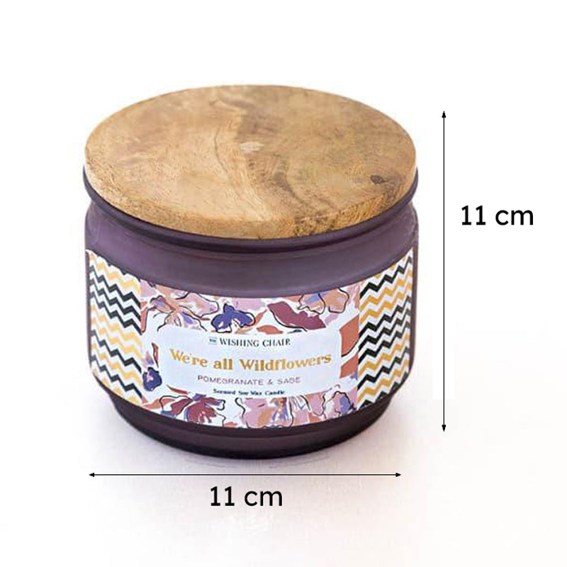 We're All Wildflowers Soy Wax Jar Scented Candle media 6