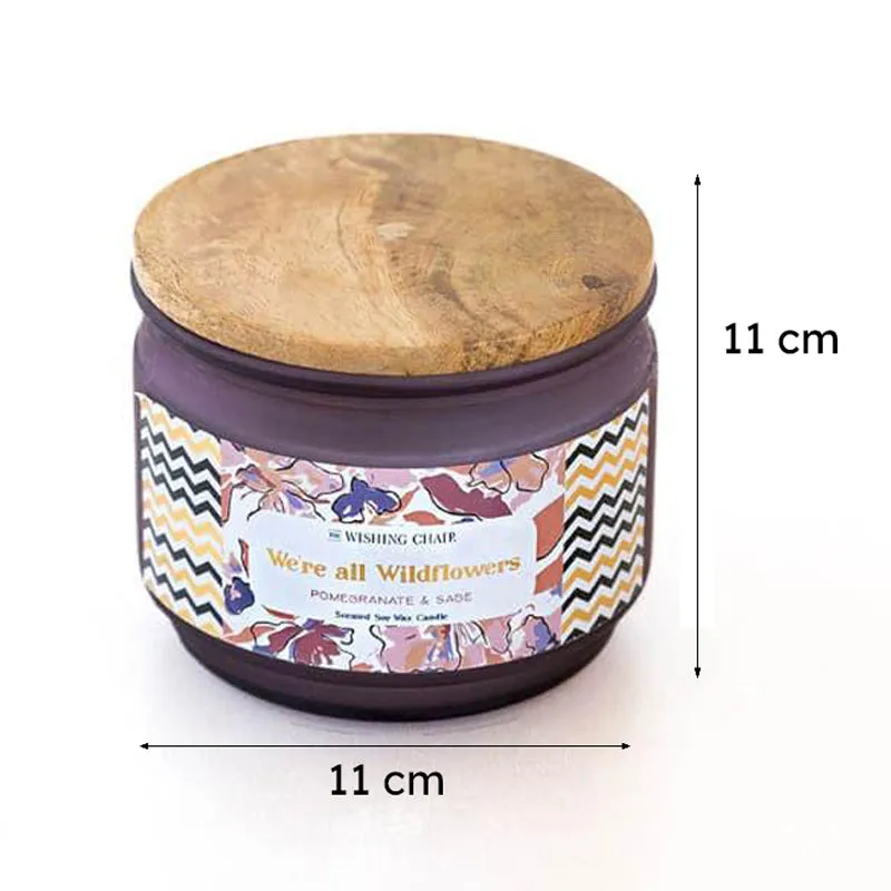 We're All Wildflowers Soy Wax Jar Scented Candle media 6