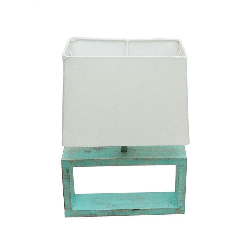 Isadora Fabric Table Lamp - Beige,Blue media 3