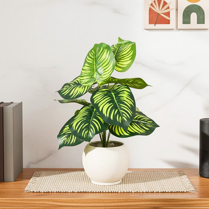 Verdiva I Artificial Plant With Black Plastic Pot - 1.8 Feet