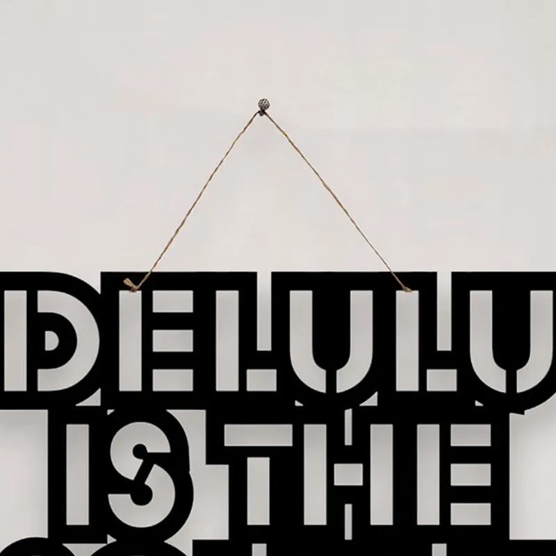 Delulu Is Solulu Mild Steel Wall Accent media 4