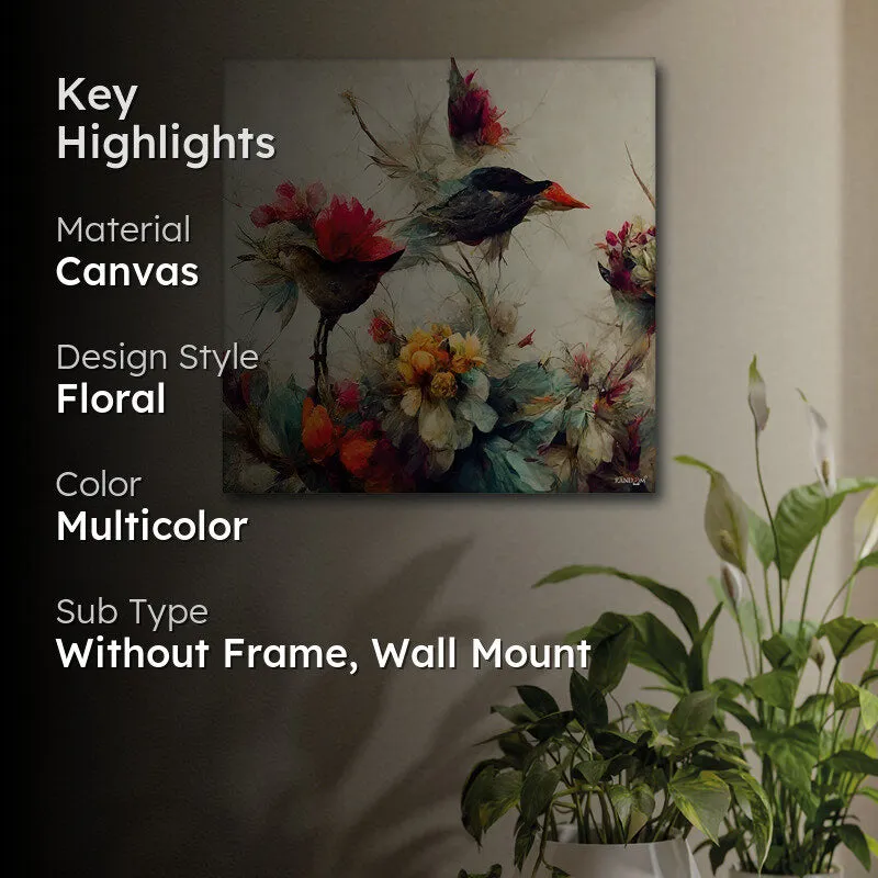Birds & Blooms Wall Painting media 2
