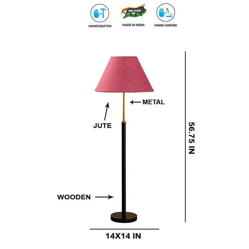 Dream Line Wooden Floor Lamp - Pink media 8