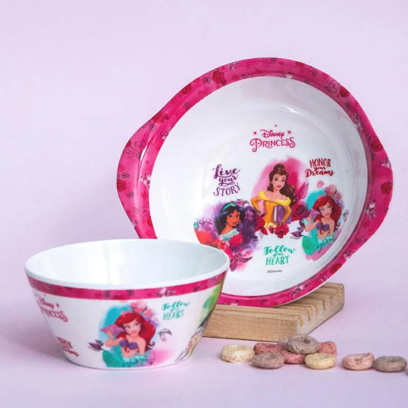 Servewell Disney Glam Kids Bowl With Spoons (650 ML) - Set Of Two media 1