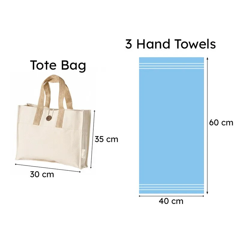 Blue Tides Towel Set - Four Piece Set media 9