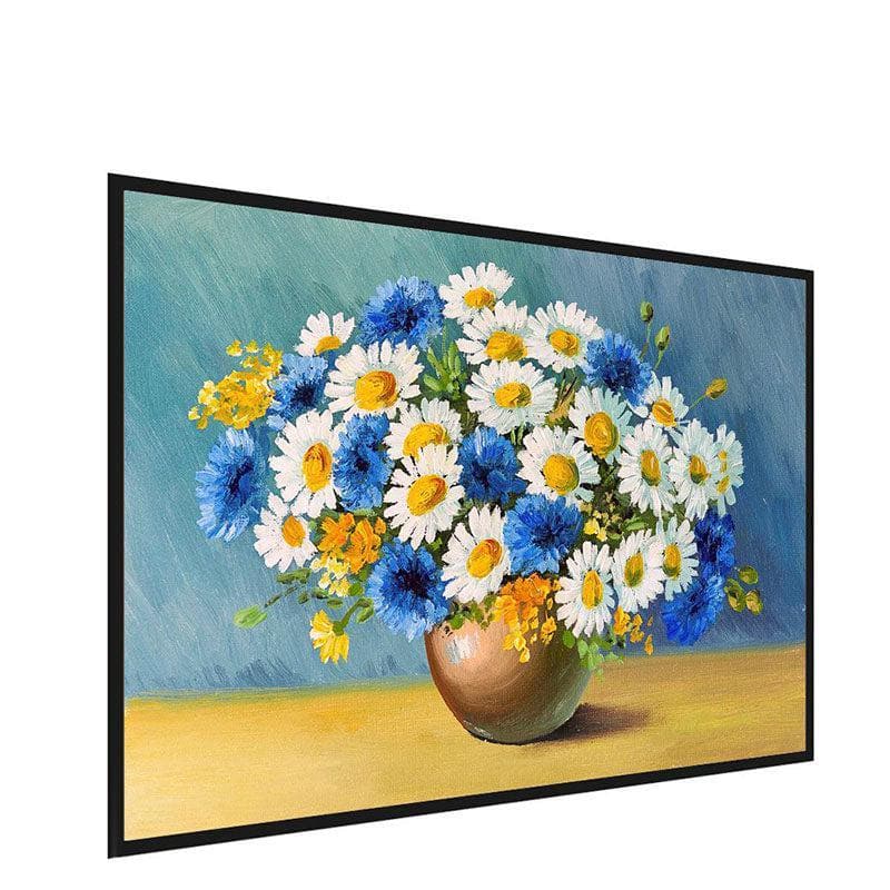 Bouquet Of Spring Canvas Wall Painting - Black Frame media 3