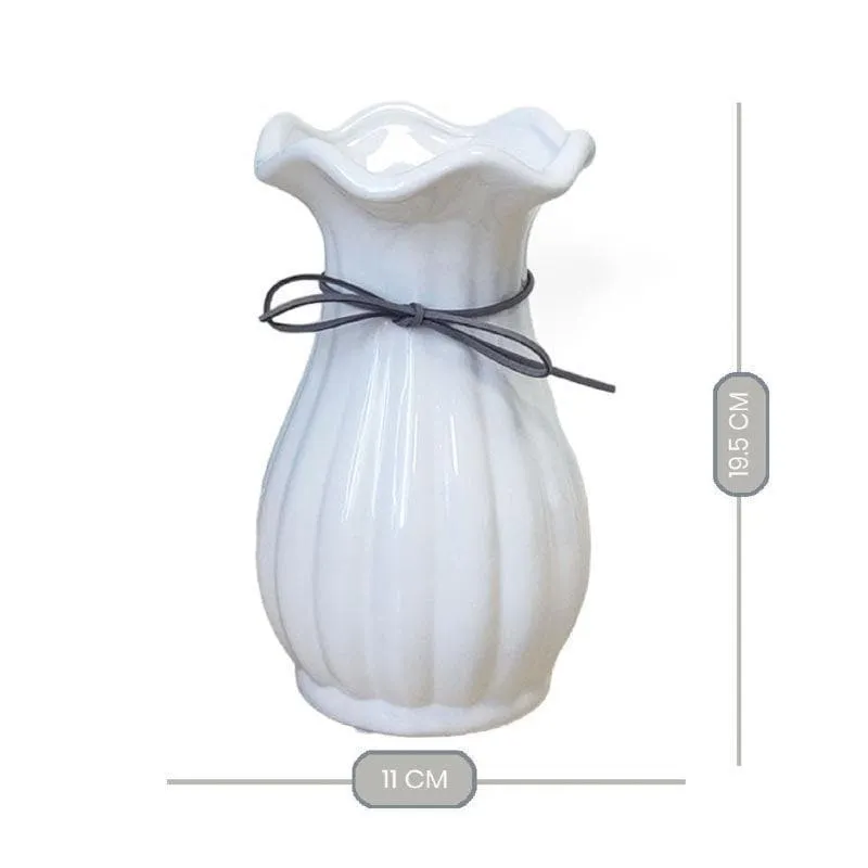 Eclectic Elegance Vase - White media 5