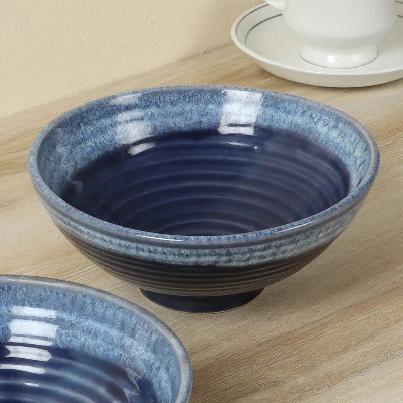 Hostella Table Serving Bowl (Blue,700 mL Each) - Set Of Two media 3