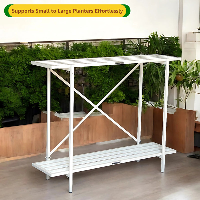 Modan Two Tiered Metal Planter media 6