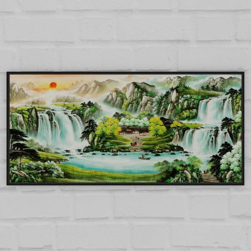 Waterfall Imoga Cotton Canvas Wall Art media 2
