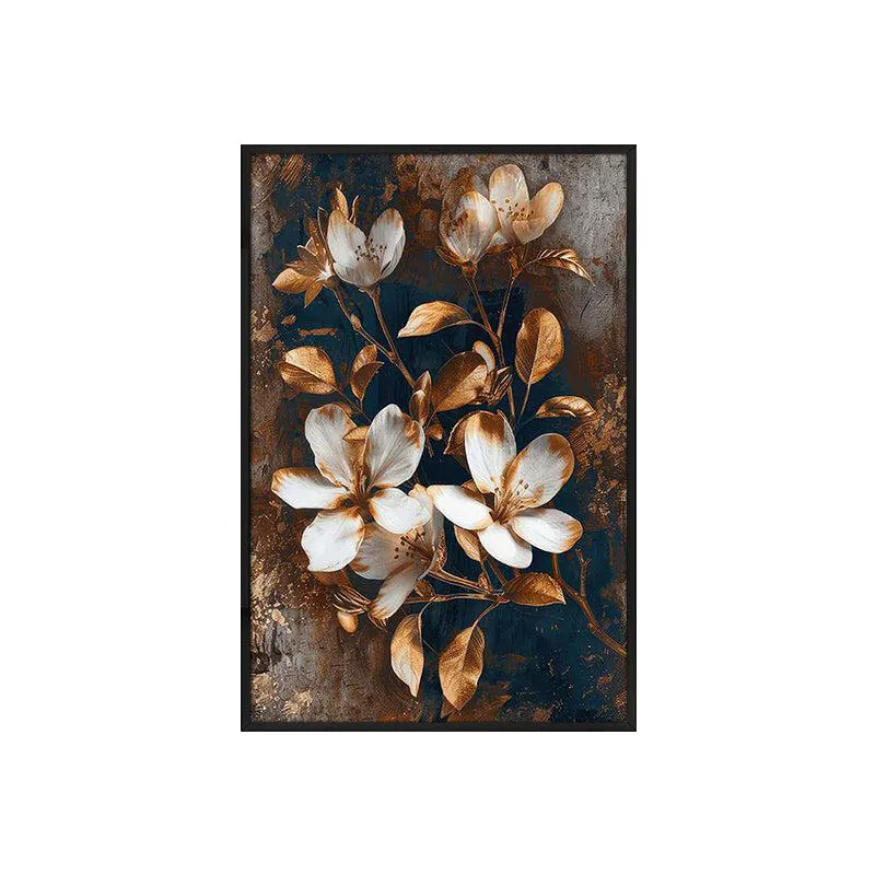 Luxe Fleuris Wall Painting With Frame media 4