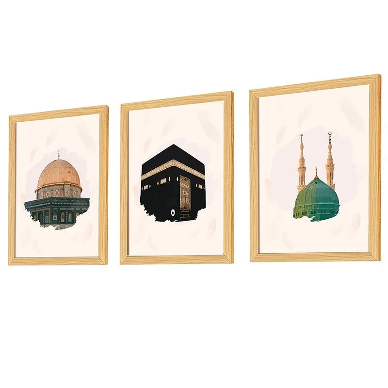 Minarets Of Makkah Wall Art - Set Of Three media 4