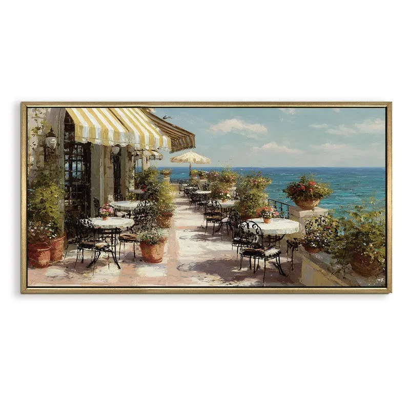 Breezy Morning Canvas Wall Painting With Frame media 3
