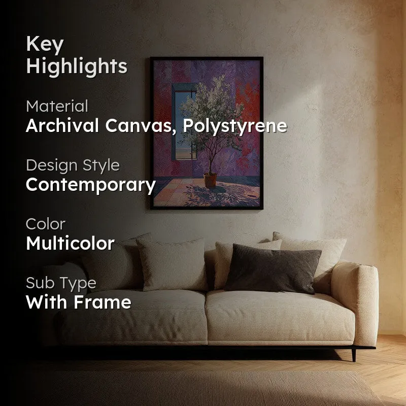 Dream shade Canvas Wall Painting - Black Frame media 2