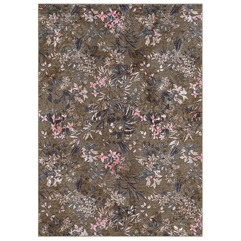 Lily Floral Carpet - Olive media 1