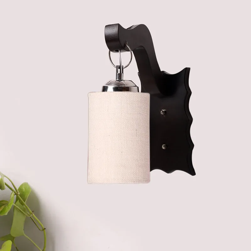 Delphi Glowra Jute & Wooden Wall Lamp - Beige media 3