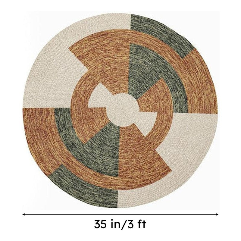 Estro Round Cotton Rug media 8