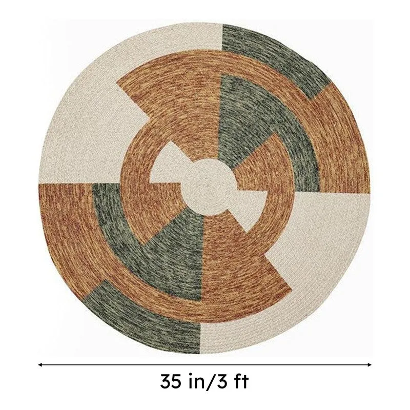 Estro Round Cotton Rug media 8