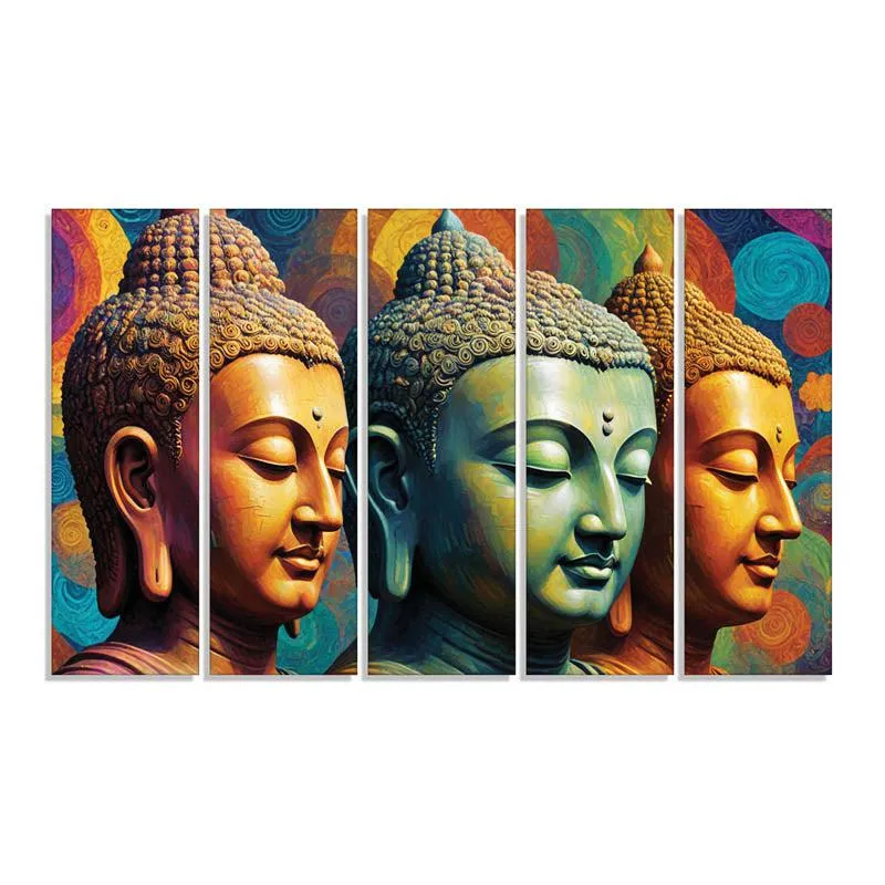 Eternal Balance Wall Painting - Set Of Five media 4