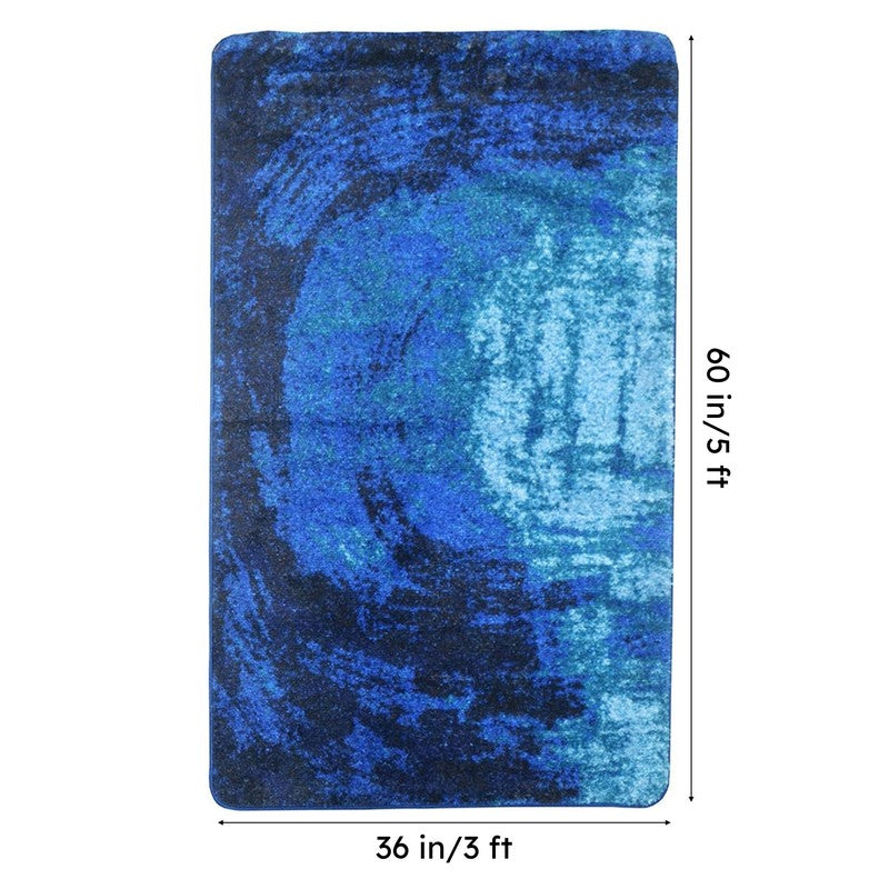 Alera Abstract Micro Fiber Area Rug - Blue media 7