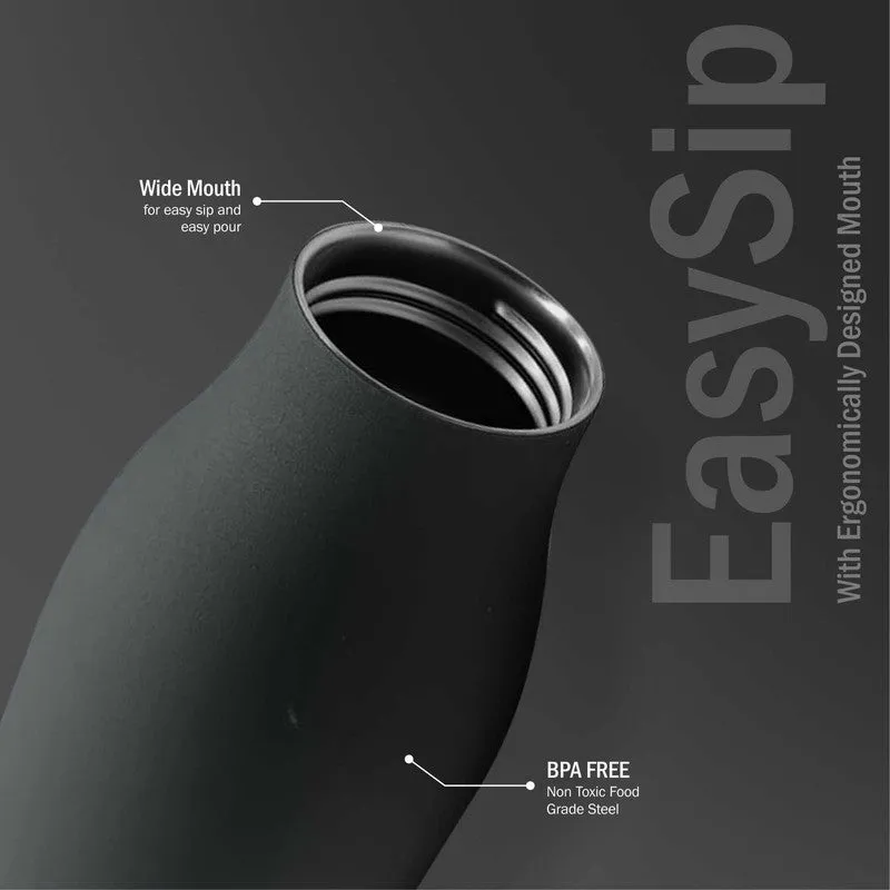 Liquid Muse Hot & Cold Thermos Water Bottle (Black & Green, 750 mL Each) - Set Of Two media 8