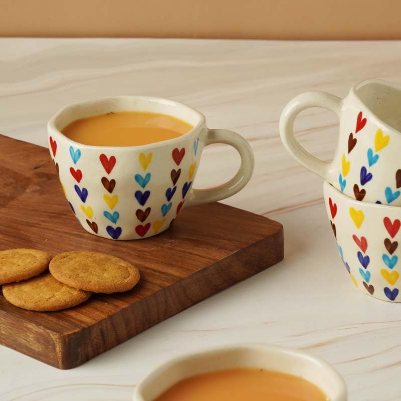 Pride Ceramic Tea Cup (210 mL Each) -  Set of Four media 3