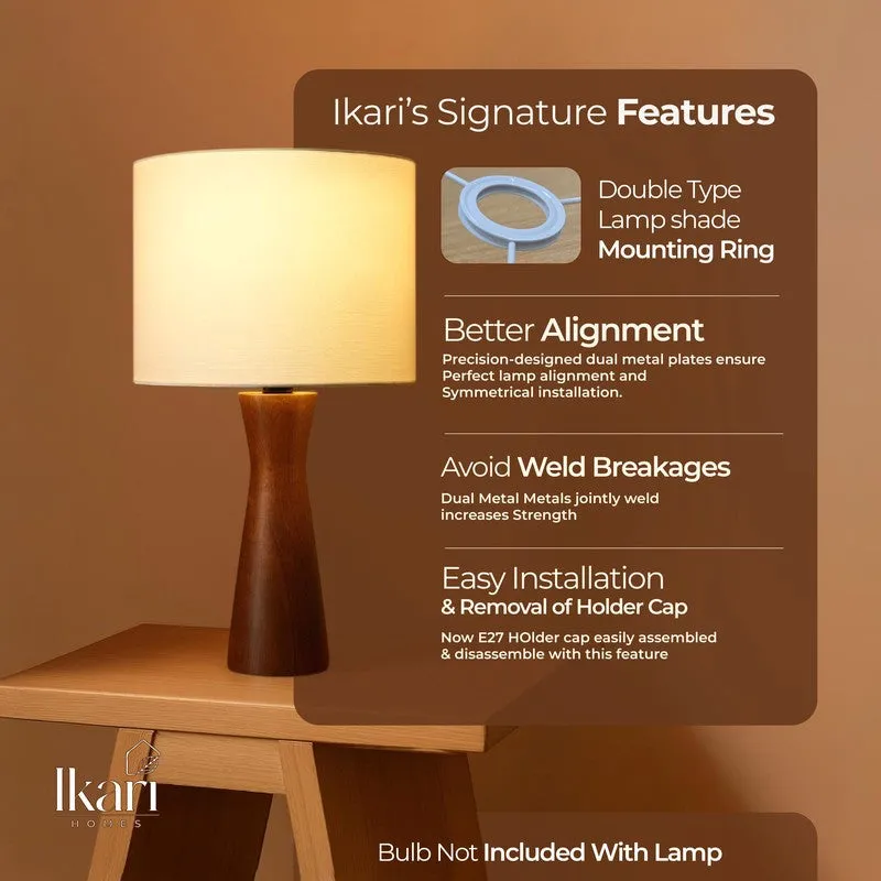 Tapered Stem Mango Wood Table Lamp media 7