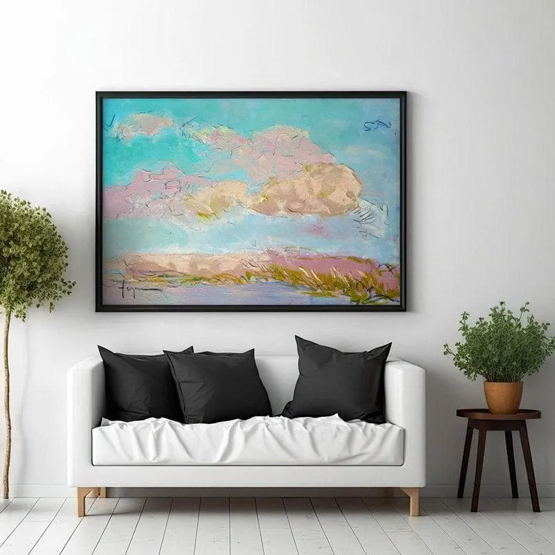 Light As A Feather Wall Painting - Black Frame media 3
