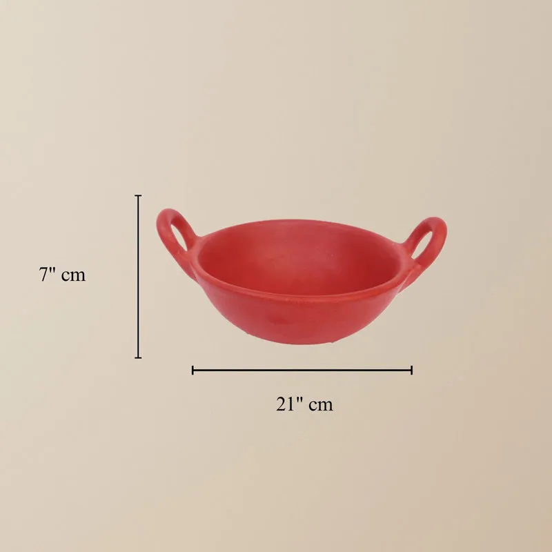 Rasoi Terracotta Serving Kadhai - 1000 mL media 10