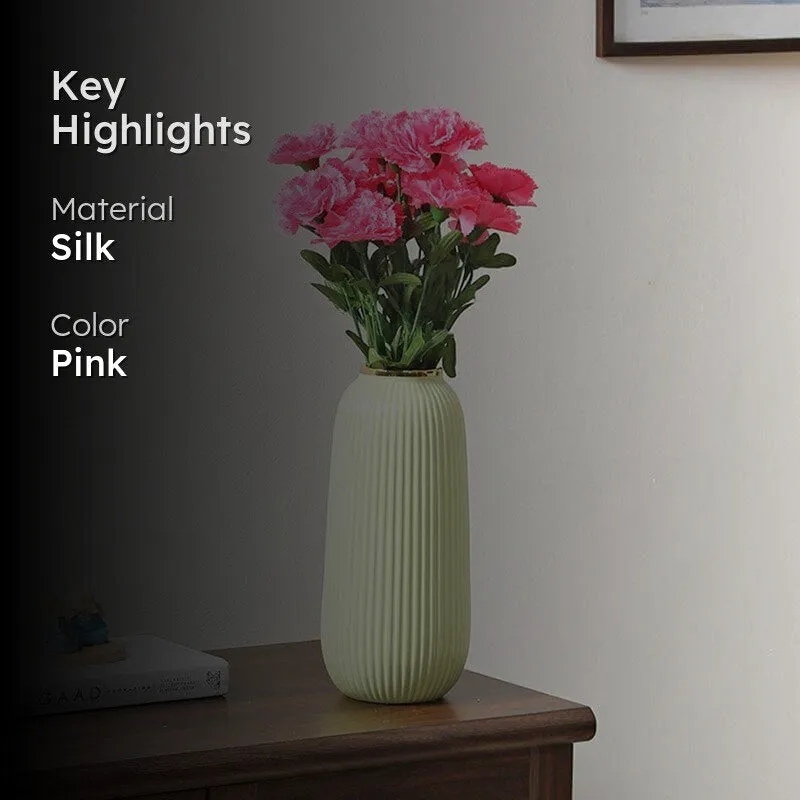 Faux Carnation Bunch (Pink) - Set Of Two media 2