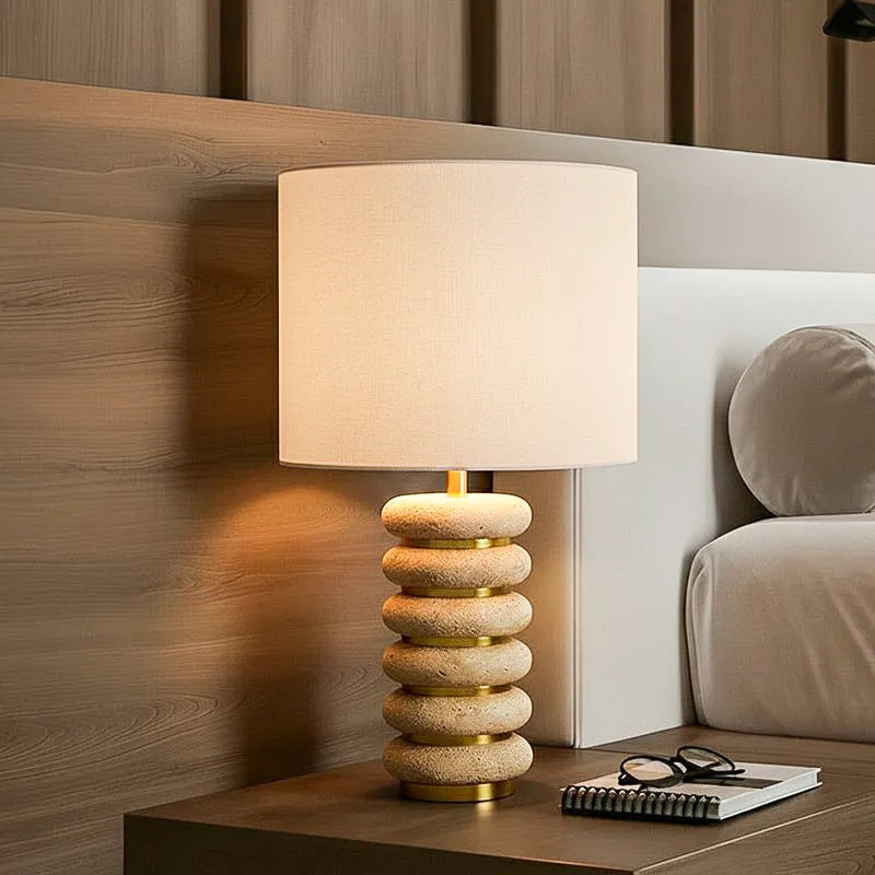 AarviDecor Irving Classic Metal Table Lamp - White media 1