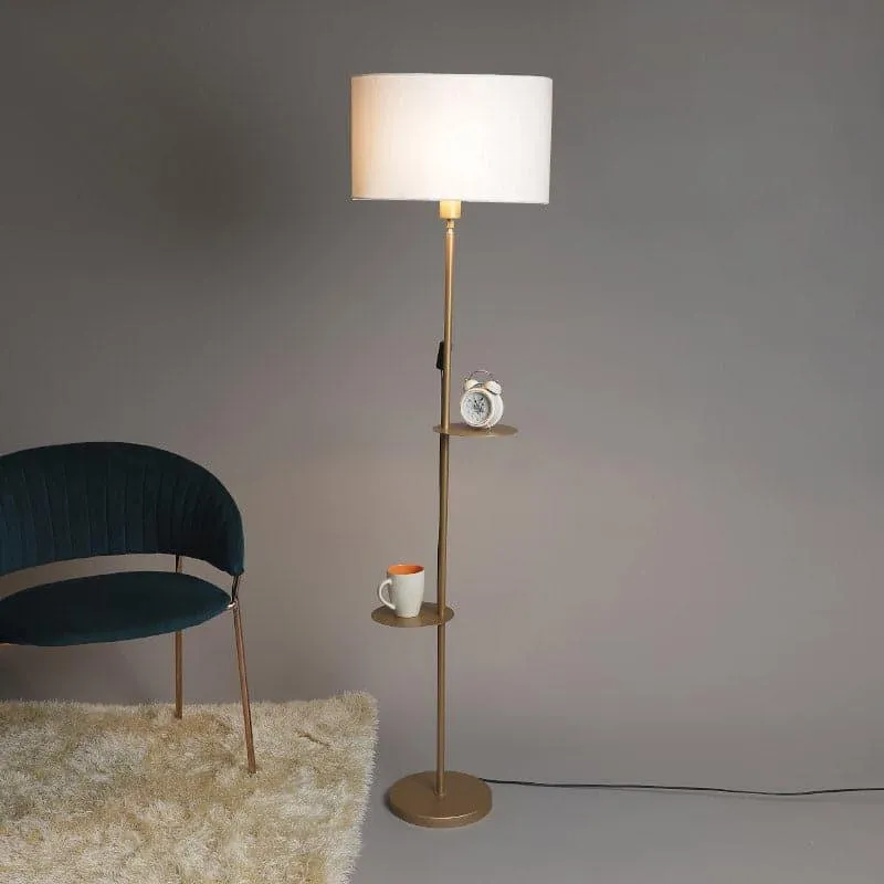 Davina Dawn Floor Lamp With Shelf media 1