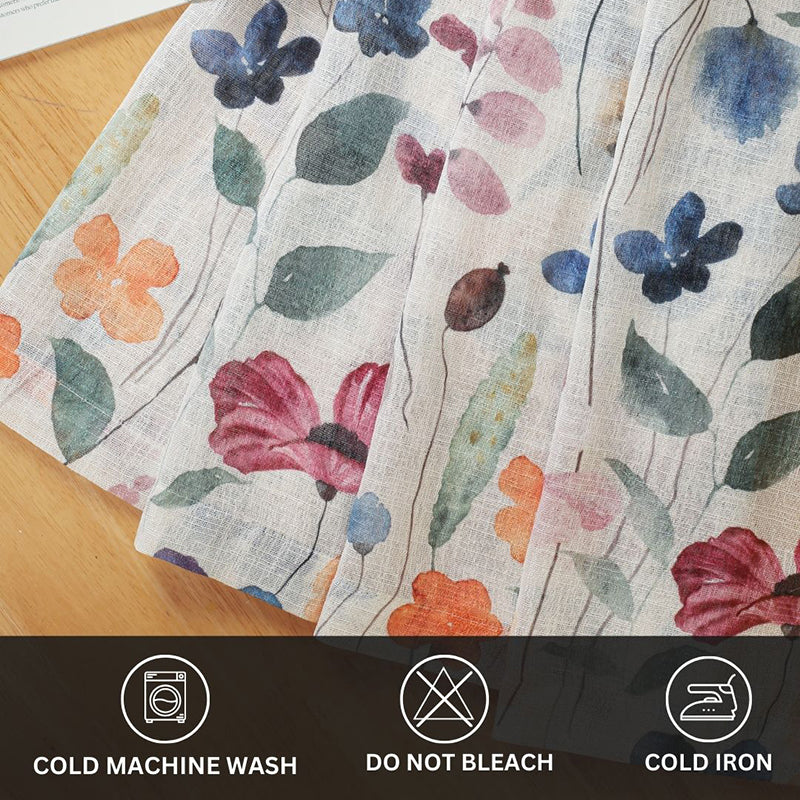 Glissar Linen Texture Sheer Curtain - Set Of Two media 10