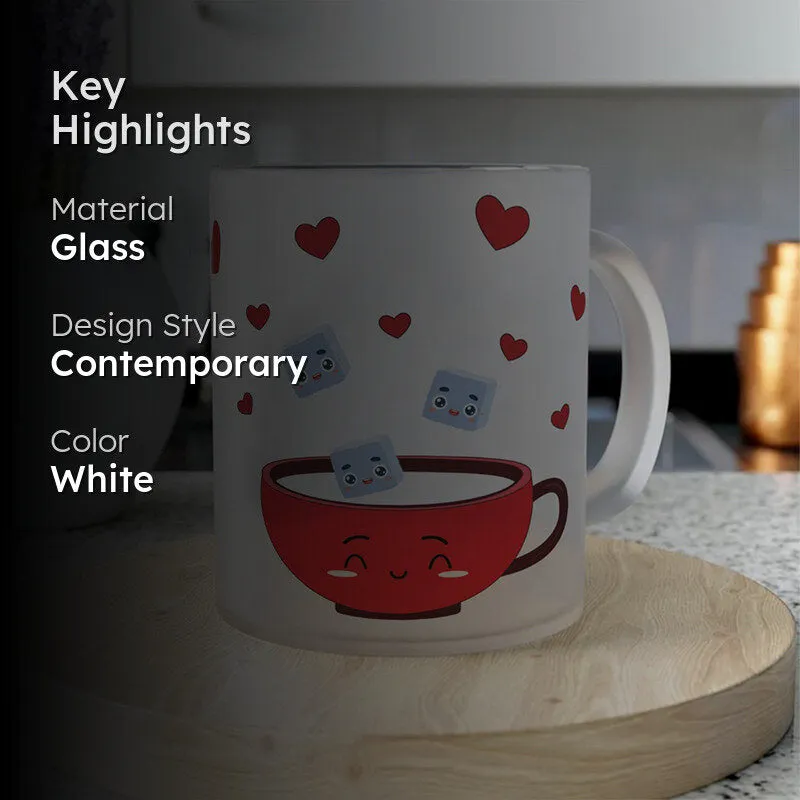 Love Glass Coffee Mug (300 mL) media 2