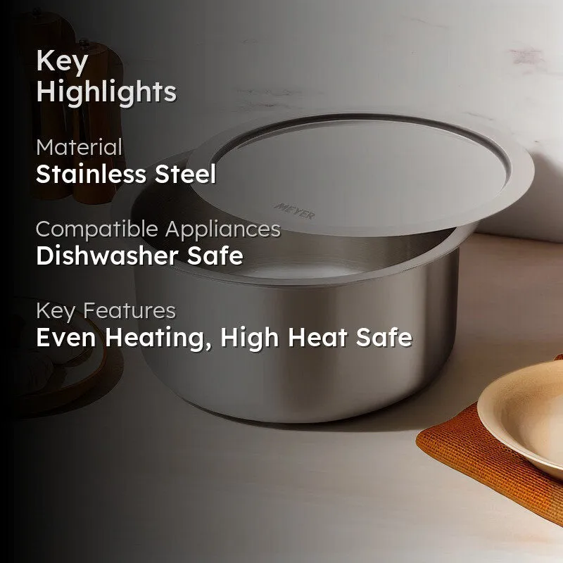 Meyer Stainless Steel Pateela with Lid - 6950 mL media 2