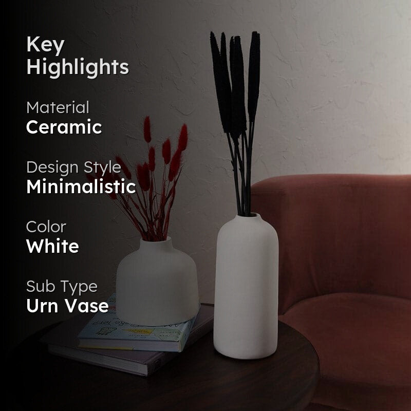 Abbot Vase (White) - Set Of Two media 2