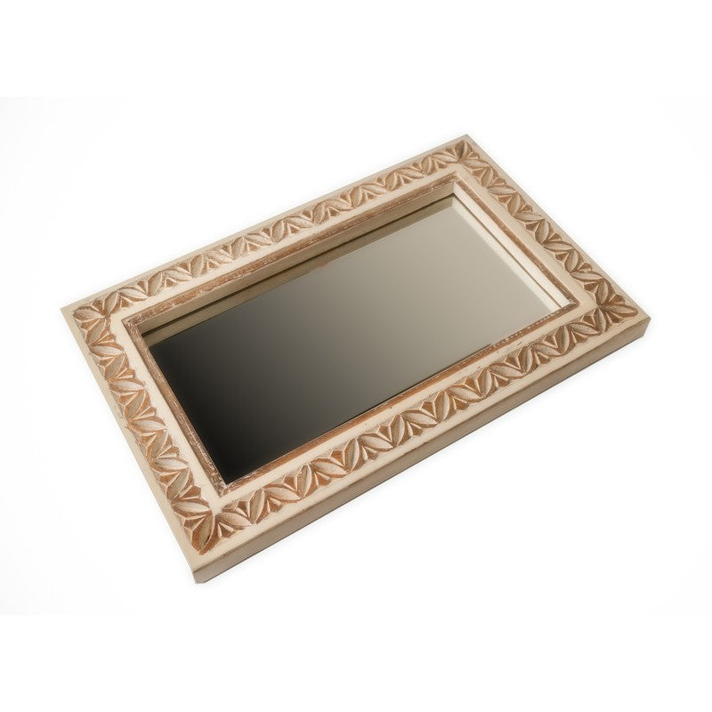 Zyvra Mango Wood Wall Mirror media 7