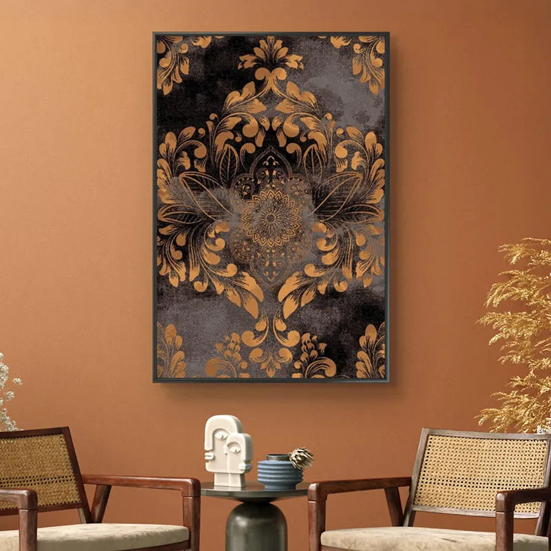 Golden Regalia Wall Painting media 1