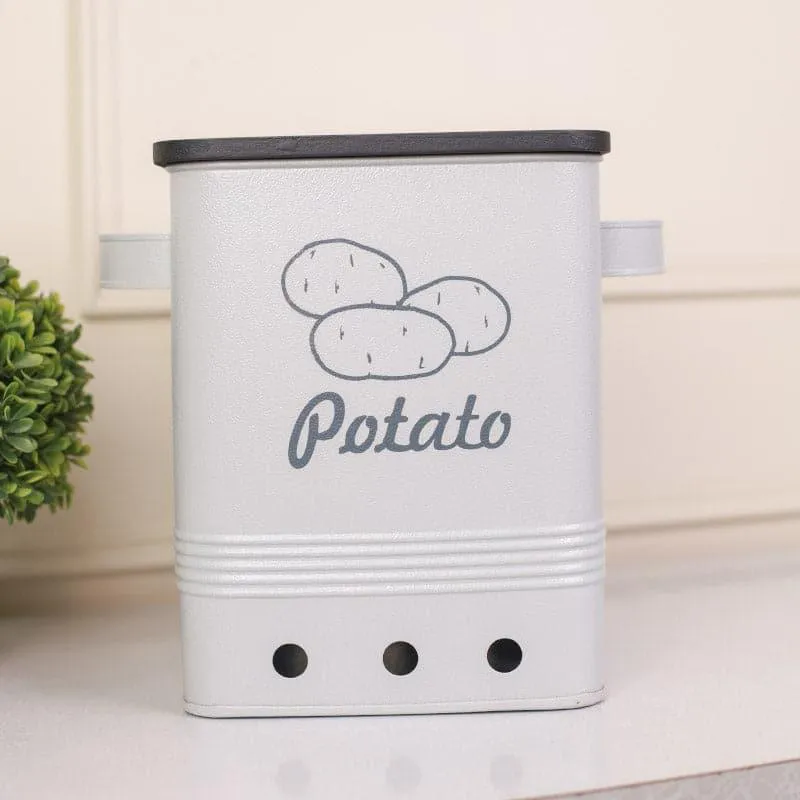Ferrous Fun Potato Storage Box - Grey & Black media 4