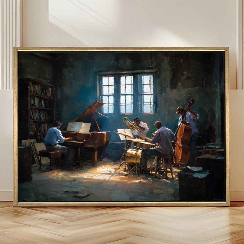 Rhythm Room Canvas Wall Painting With Frame media 4