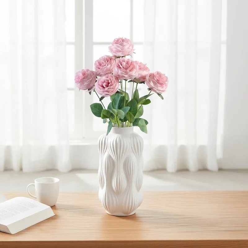 Petalisse Rose Fabric Artificial Flower - Light Pink media 1